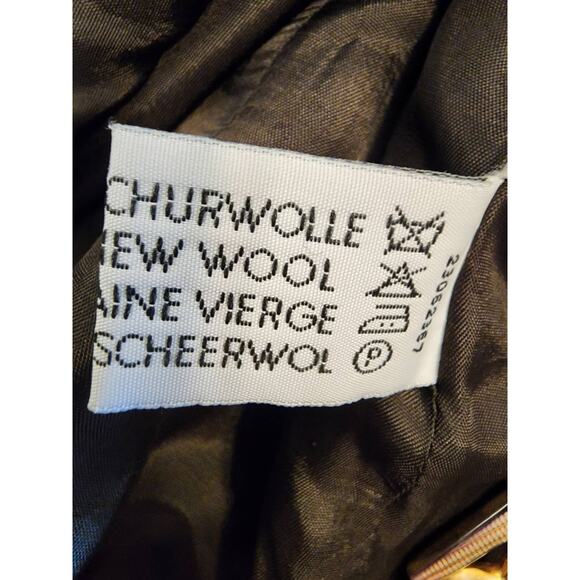 YARELL Yellow and Gray Pure New Wool Made in Poland Blazer Jacket Womens SZ 8 - Picture 8 of 8